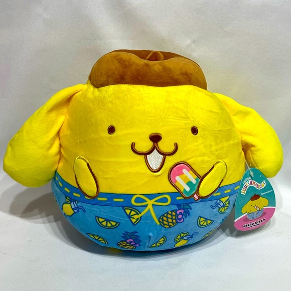 Large 10” Sanrio x Squishmallow Pompompurin good NEW! hang tag perfect - Picture 1 of 5